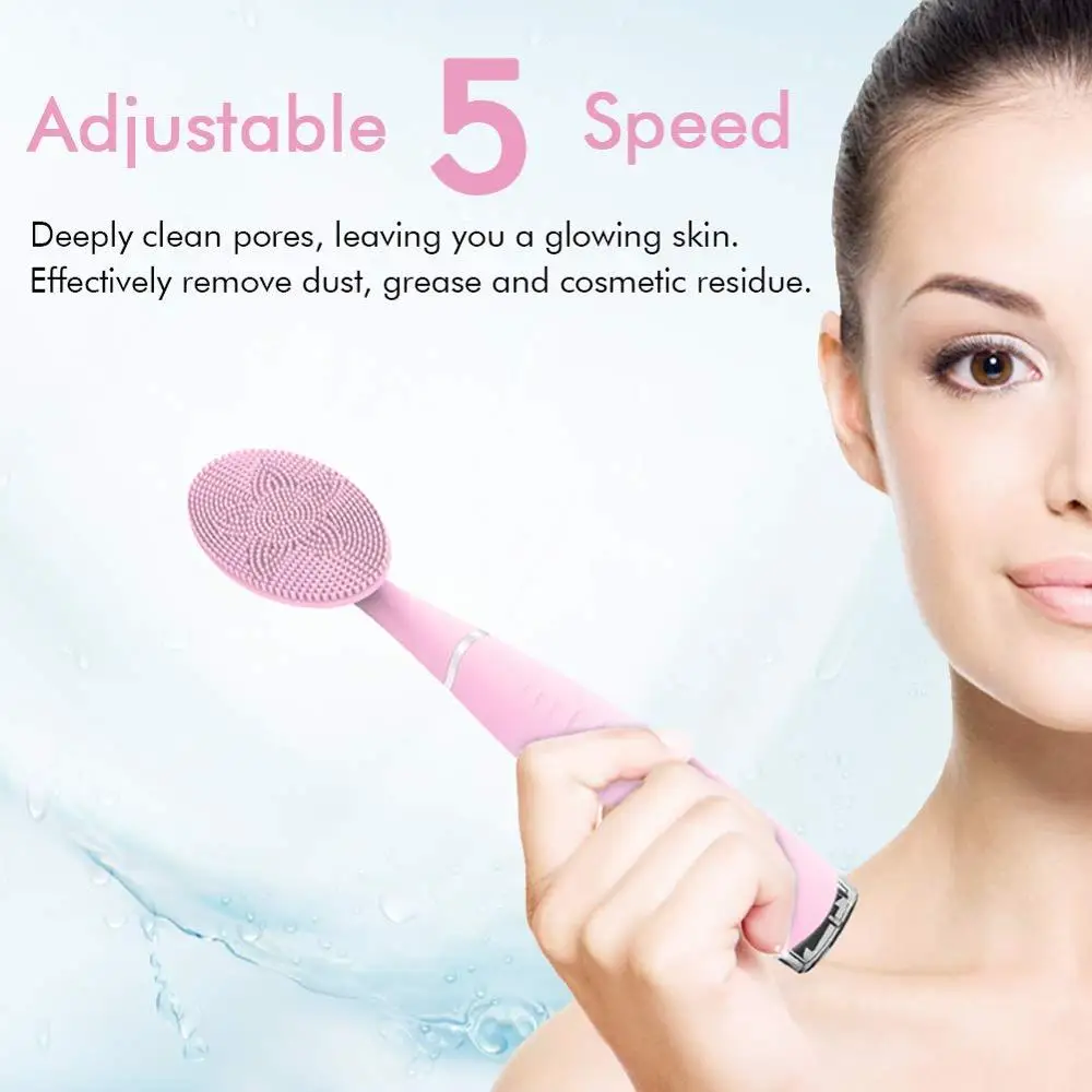 USB ручное электрическое Силиконовое очищающее средство для лица электрическая