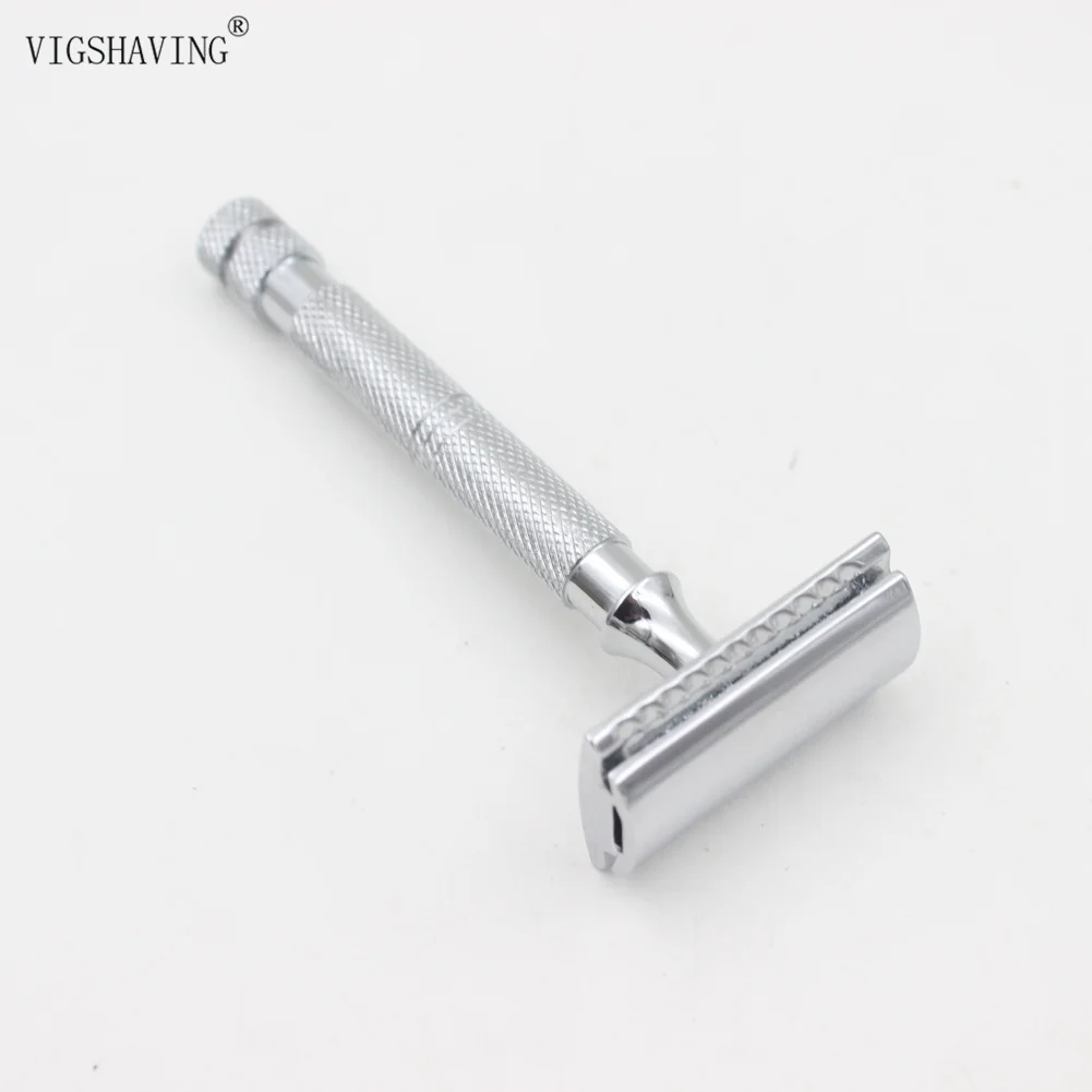 VIGSHAVING горячая Распродажа Нержавеющая сталь Double Edge Безопасность бритвы для Для