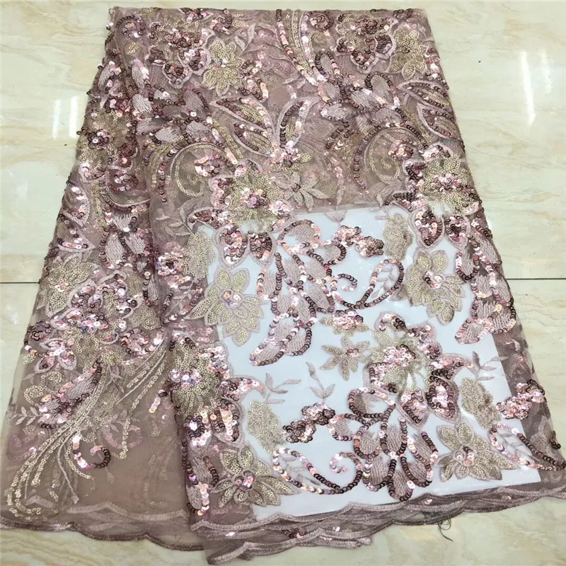 2020 расшитая блестками африканская французская сетчатая кружевная ткань dold