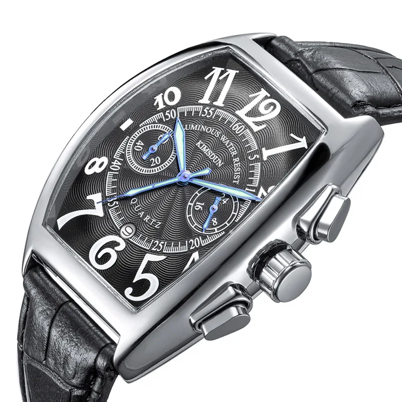

KIMSDUN Replica Relogio Masculino Quartz Orologio Uomo Calendario Montre Homme Fashion Mens Watches Top Brand Luxury Waterproof