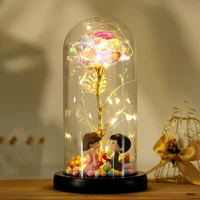 beauty and the beast rose rose in led glass dome forever rose red rose valentines day mothers day special romantic gift