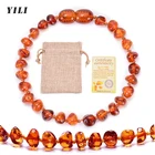 Браслет из натурального Балтийского янтаря для детей и взрослых, сертифицированный браслет ручной работы из балтийского янтаря для прорезывания зубов, браслеты, ножные браслеты, ювелирные изделия