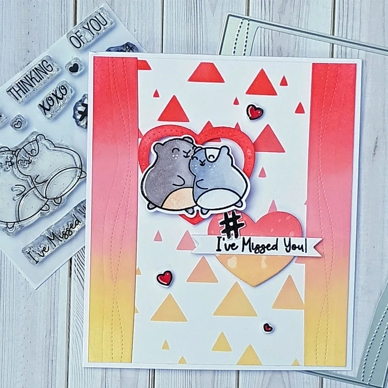 Прозрачные штампы для вырезания животных крыс козы пчелы комбинированные