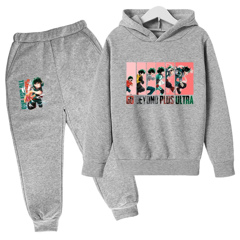 

New Monster Hunter Anime Printing Hoodie Suit Cotton Kids Top+Pant 2Piece Children Clothing Set 4-14Y Fashion Girl Boy Clothes