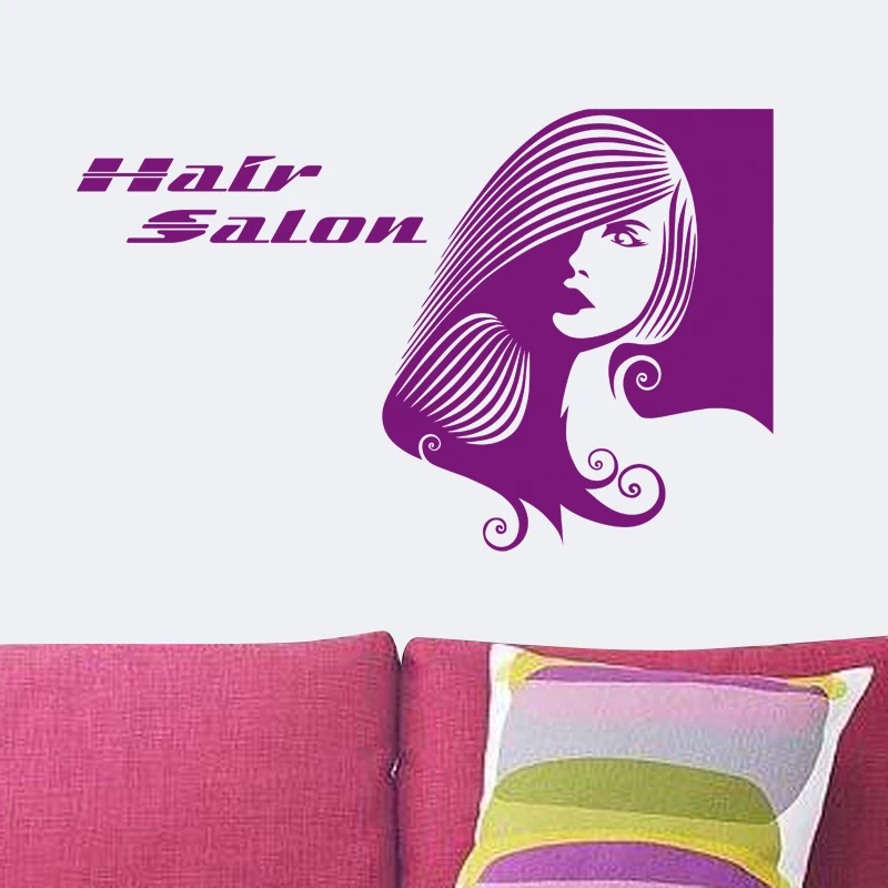 

Hair Salon Wall Decal Sticker Barber Shop Scissor Vinyl Window Decals Decor Mural Hairdresser Glass Beauty Salon Sticker