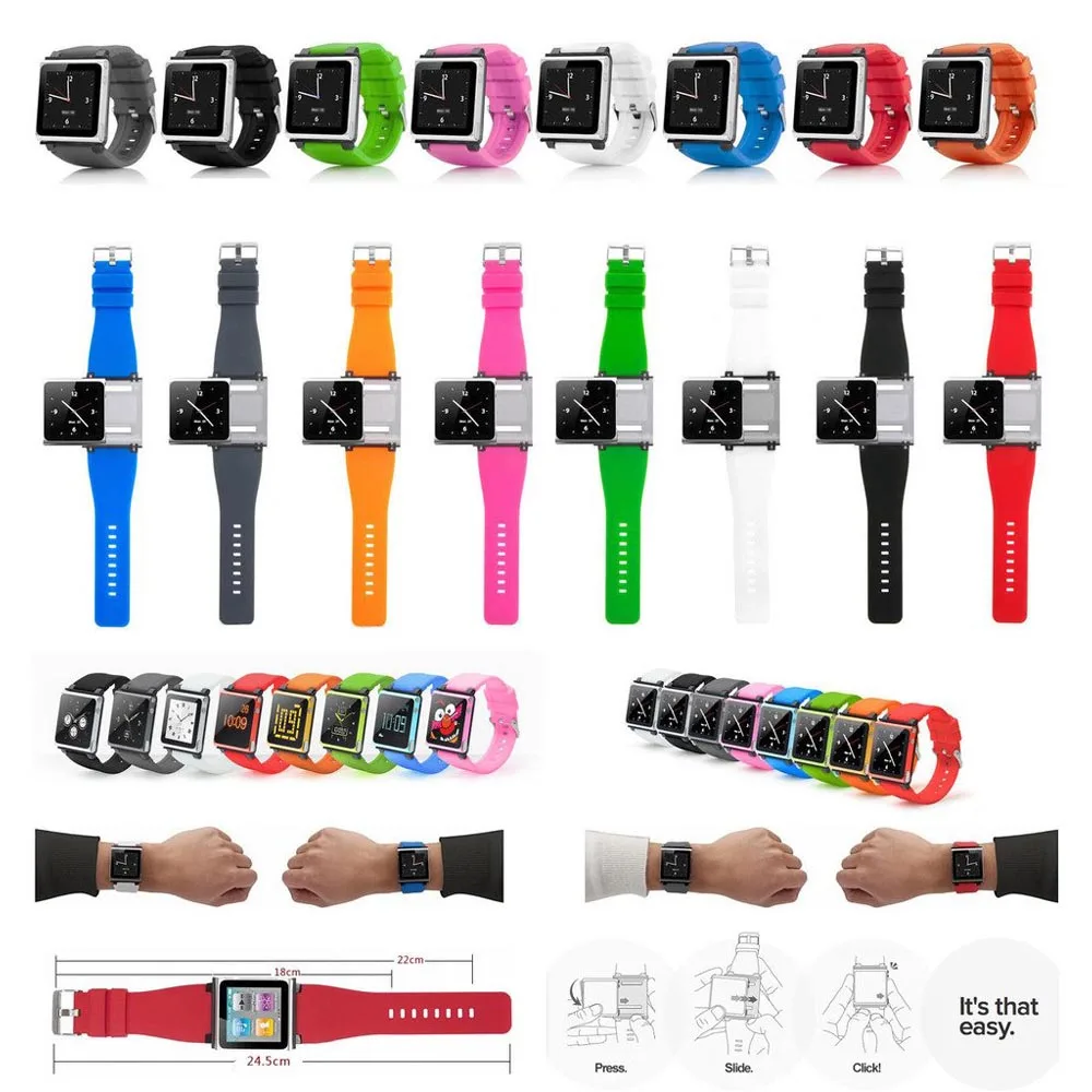 Чехол для Apple iPod Nano 6-го поколения ремешок часов спортивный на запястье | Мобильные