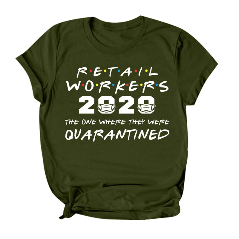 Футболка женская с коротким рукавом и забавным принтом букв | Женская одежда