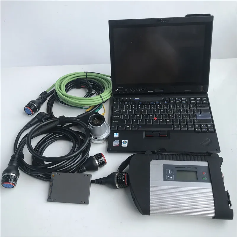 

Auto Diagnostic Tool MB Star C4 SD Connect with Software SSD DAS X-ntry Second Hand Laptop X200T Diagnosis Computer 4gb RAM