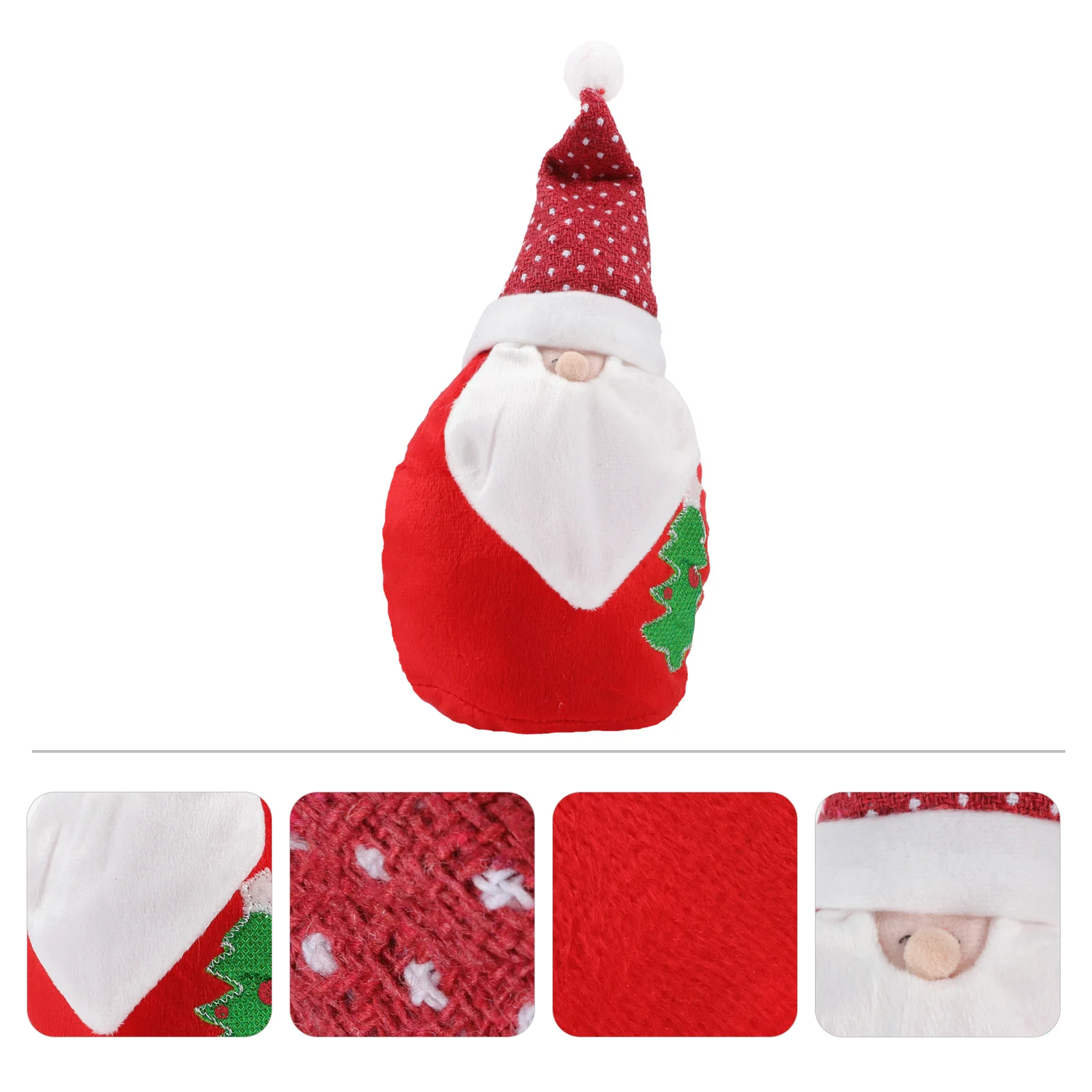 

1pc Old Man Fabric Doll Adornment Christmas Adorable Showcase Layout Prop