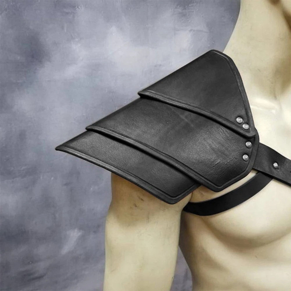 Аксессуары для косплея кожаная бронежилет на одно плечо в винтажном стиле Броня