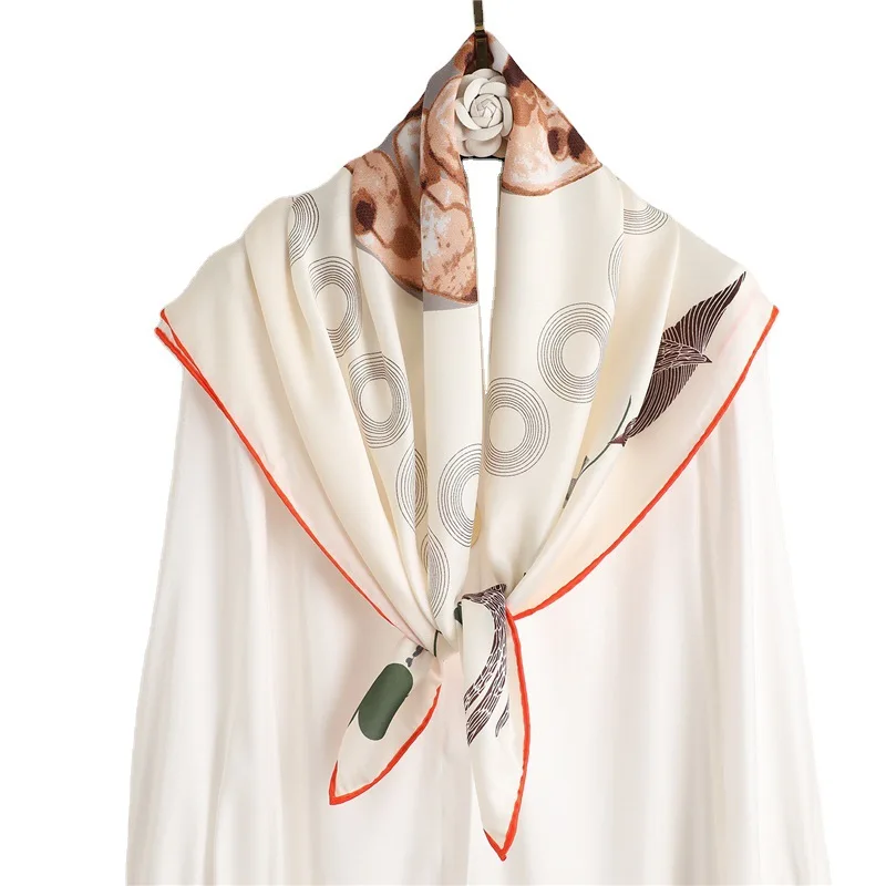 

Mulberry Scarf Women Silk Scarf Luxury Shawl Scarves Beach Cover-ups Bandana Hijabs Bufand de seda Foulard en soie solar playa