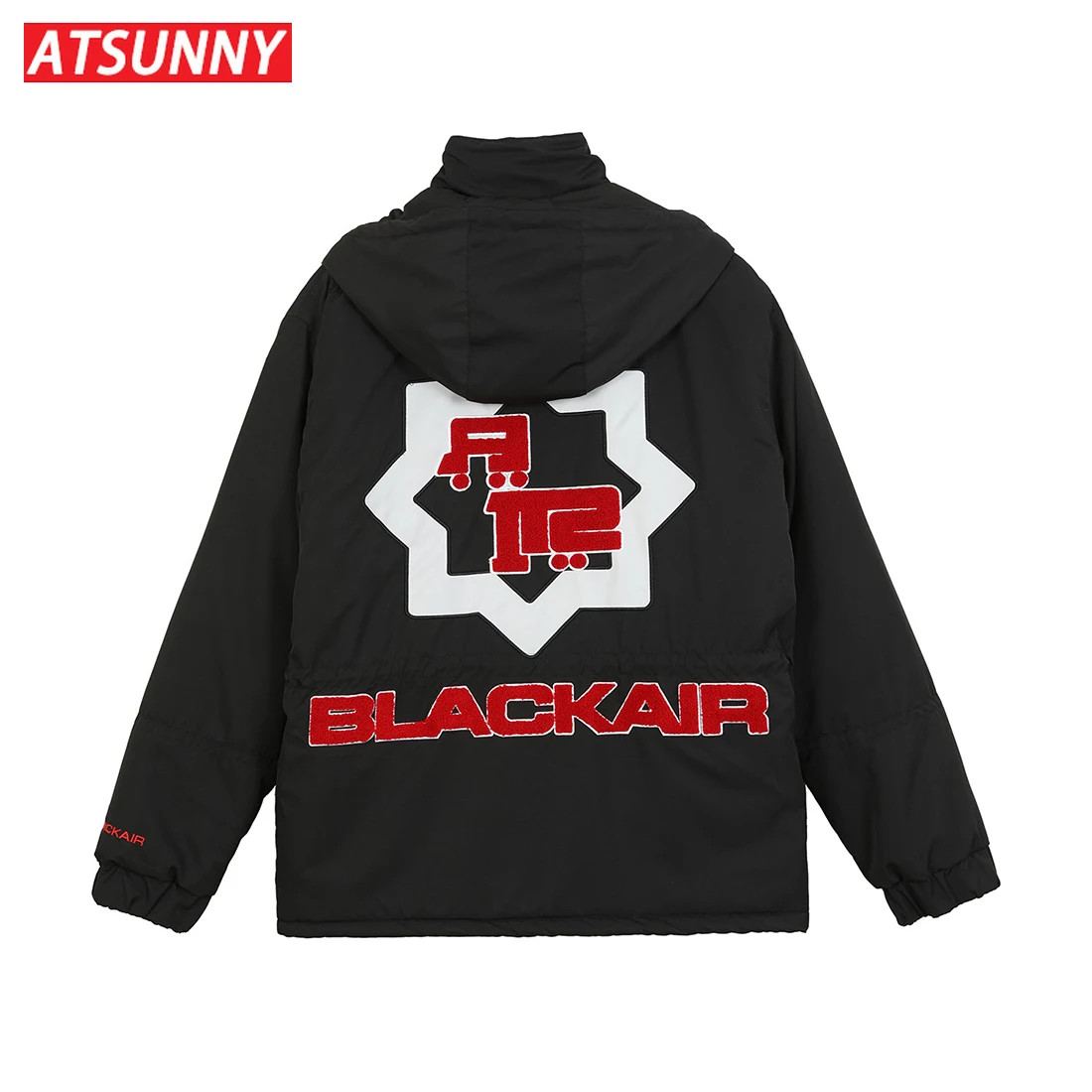 ATSUNNY Fashion Harajuku Parkas Oversize Men Casual Thicken with Cotton Jackt Autumn and Winter Clothes Streetwear Winter Coat