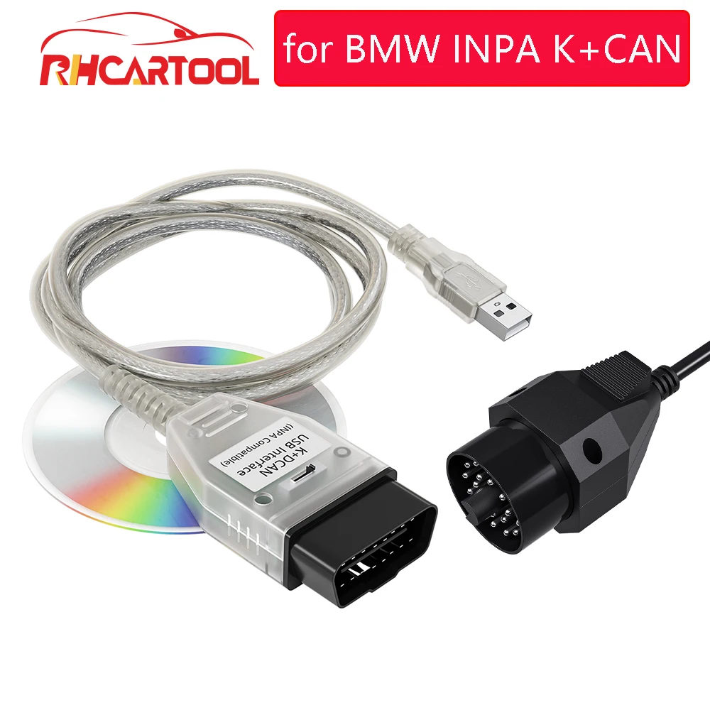 OBD2 для BMW INPA K + CAN с переключателем FT232RL чип DCAN USB интерфейс Полная диагностика 1998 по