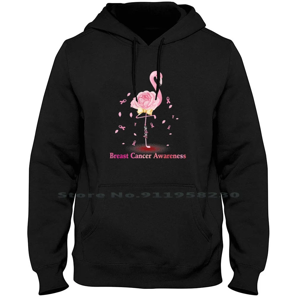 

Flamingo Pink Breast Cancer Hoodie Sweater Cotton Awareness Flamingo Flaming Fighter Angel Fight Pink East Ink Ast St Am