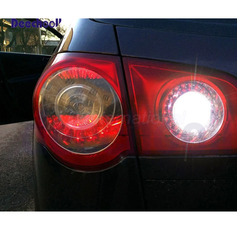 2 шт. Автомобильные светодиодные лампы 7 Вт BA15S для VW Passat B5 B6 2001-2010 Canbus Auto P21W 1156