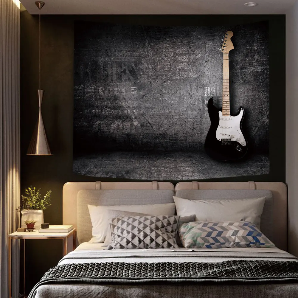 Новый индивидуальный простой стиль художественный гобелен для гитары Настенный