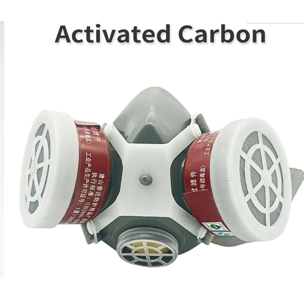 Респиратор противогаз полумаска для защиты от химической Пыли фильтр