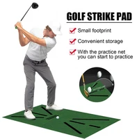non slip golf training pad foldable golfer practice aid cushions for indoor