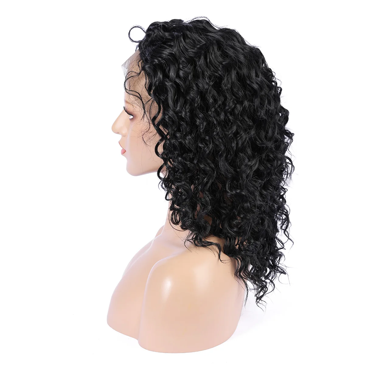 

26Inch 180%Density Natural Black Soft Kinky Curly Long Glueless Lace Front Wig High temperature With Baby Hair For Women