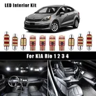Светодиодная интерьерная с Canbus Карта Купол Магистральные номерной знак светильник для KIA Rio, на возраст 1, 2, 3, 4, DC JB UB YB 2001-2020 автомобиль аксессуары для светильников