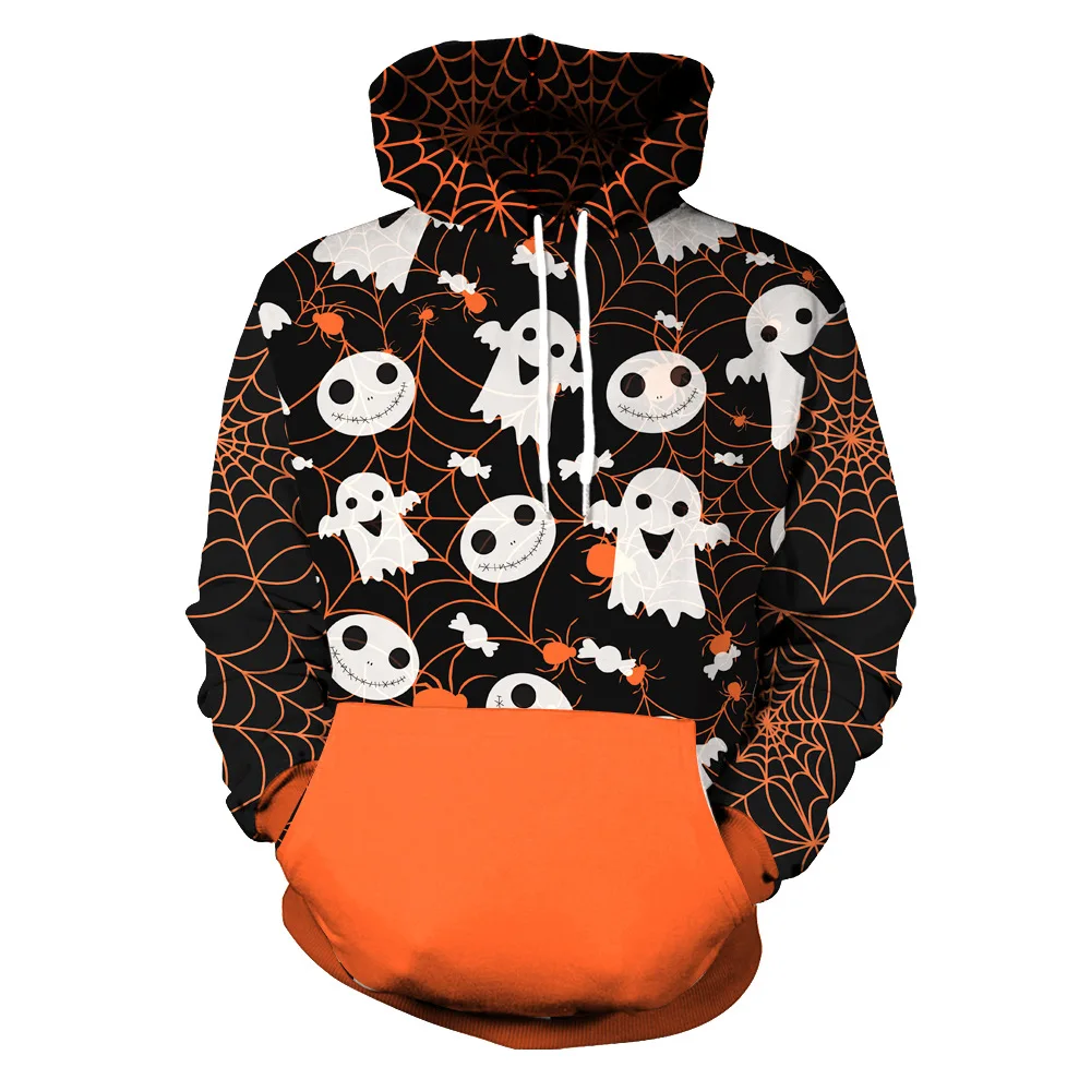 

Unisex Youth Halloween Series 3D Digital Printed Hooded Sweater for Theme Party or Daily Dressing