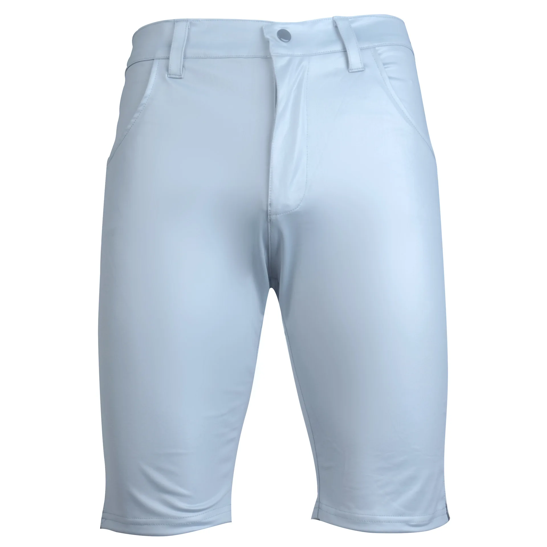 Пикантные лаковые кожаные Повседневные Шорты Для выступлений брюки до колена