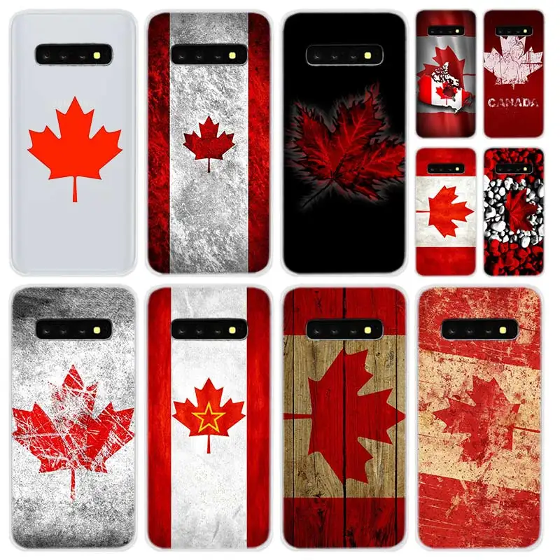 

Soft Silicone Case For Samsung Galaxy S21 S20 Uitra S10 S9 S8 Plus Lite Ultra S20fe S10e S7Edge Canada flag maple leafs