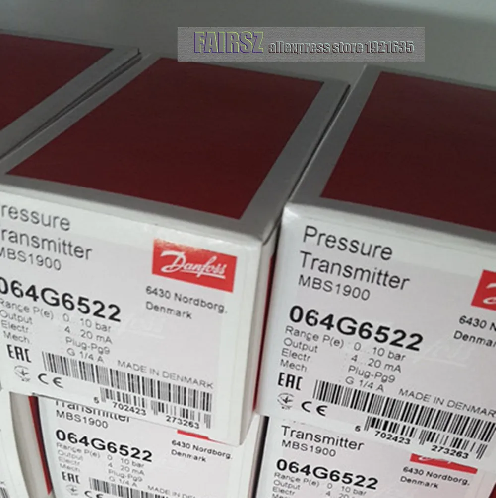 Original Danfoss MBS1900 064G6522 pressure transmitter serial 0-10bar G1/4A brand new | Безопасность и защита