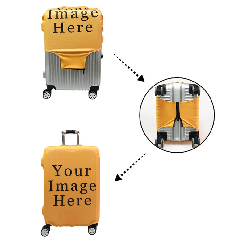 Wehyah спандекс чехол для чемодана чехлы аксессуары путешествий милый с принтом