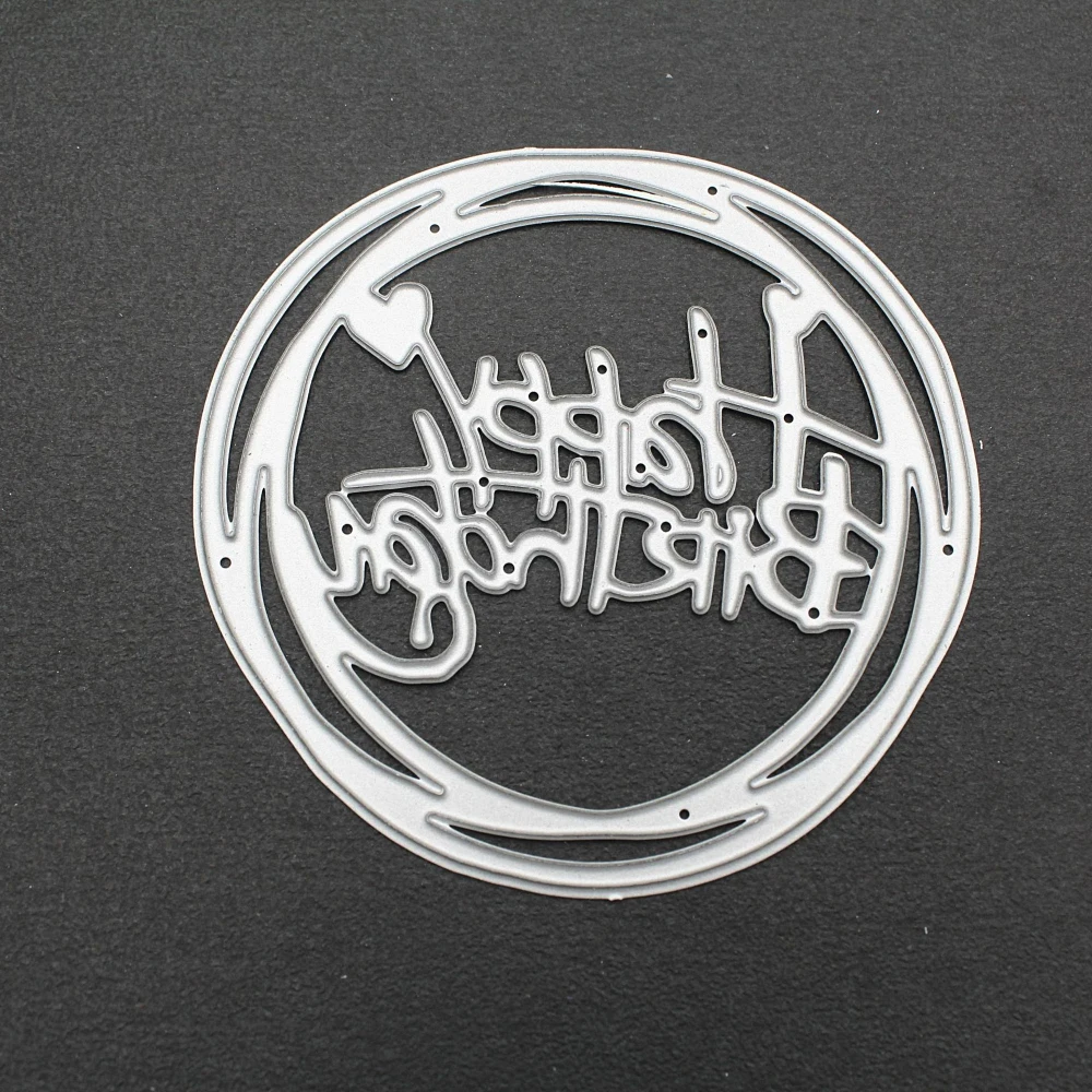 Креативные металлические режущие штампы с днем рождения DIY Скрапбукинг поделки