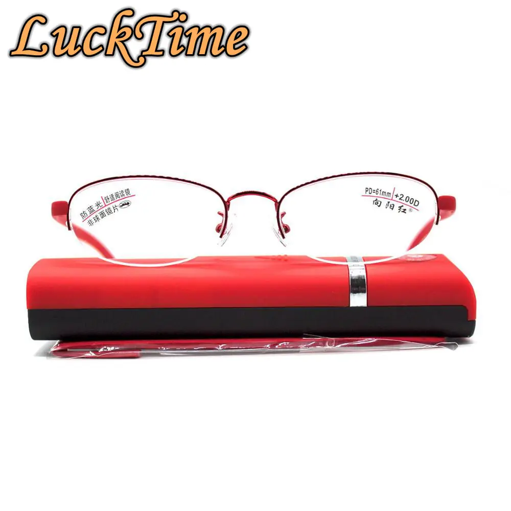 LuckTime ультралегкие очки для чтения Blu Ray высокого качества TR90 женские + 1 0 5 2 3 4