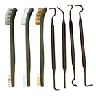 Набор двусторонних щёток для чистки автомобиля, 3 проводных щётки и 4 нейлоновых щётки