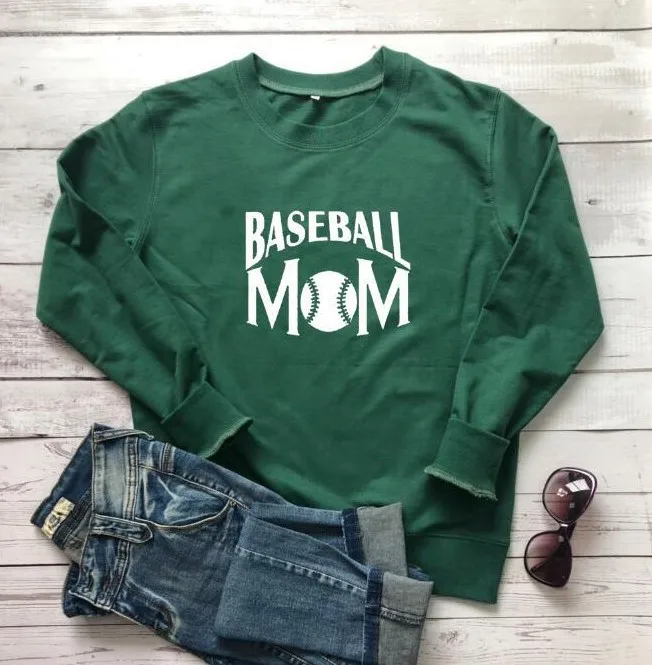 

Woman Jumper Baseball Mom Printing Hoodies for Mother Gift Harajuku Shirt Sweatshirt