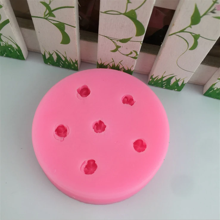 2020 Пищевая силиконовая форма для шести отверстий вишневый цвет ароматерапия