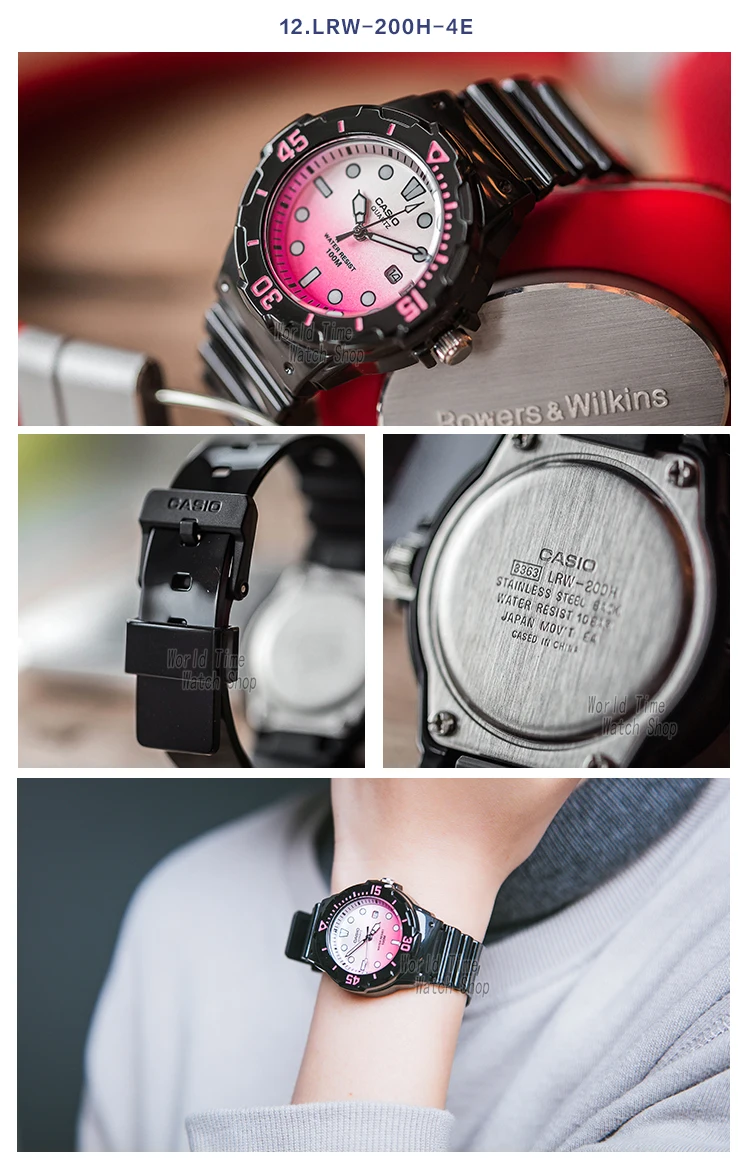 Casio часы для дайвинга женские часы Set top brand люкс 100м Водонепроницаемые кварцевые наручные часы женские подарки Часы светящиеся спортивные часы женские relogio feminino reloj mujer montre homme bayan kol saati