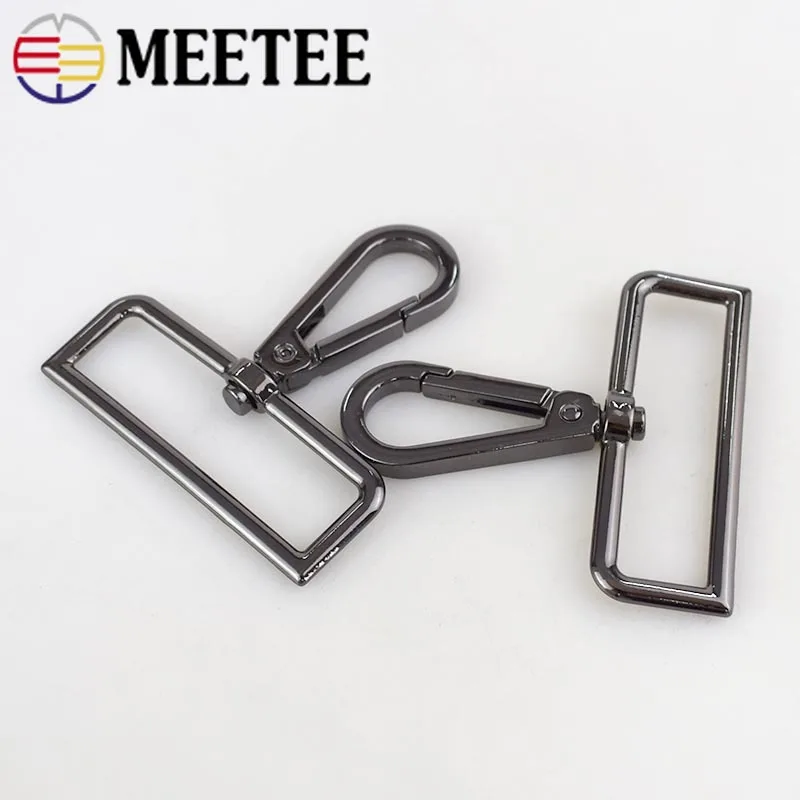 Металлические пряжки Meetee 2/4/10 шт. 50 мм ремень для брелока искусственный крючок
