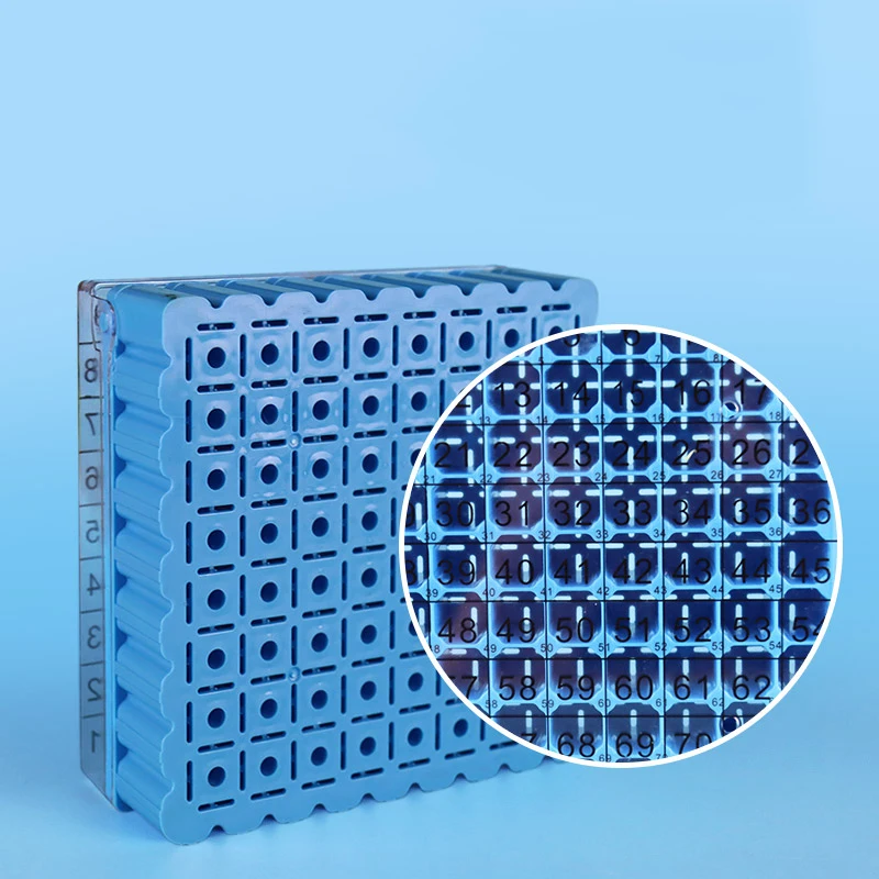 Коробка для замораживания жидкого азота с 81 вентиляционными отверстиями мл |