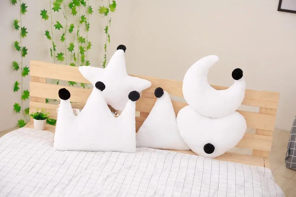 Мягкая детская комната диван подушка звезда облако сердце Корона треугольник