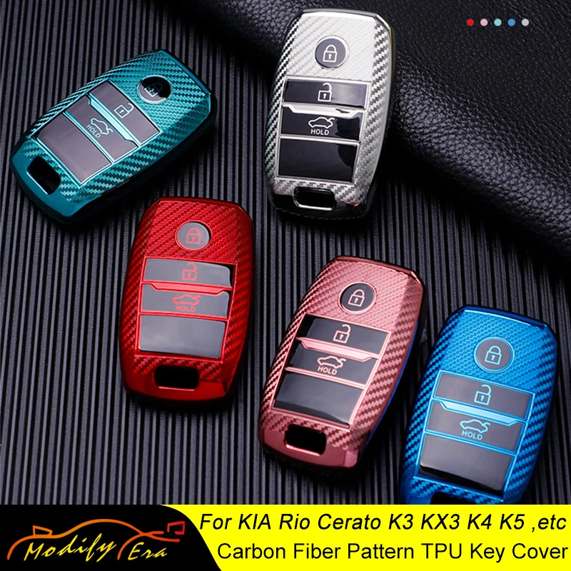 

Чехол для автомобильного ключа из ТПУ и углеродного волокна для KIA Rio Rio5 Sportage Ceed Cerato K3 KX3 K4 K5 Cerato Sorento Optima Cerato Picanto Fob
