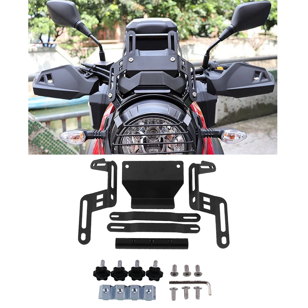 

Motorcycle Windshield Bracket Stainless Steel Adjustment Motorcycle Black