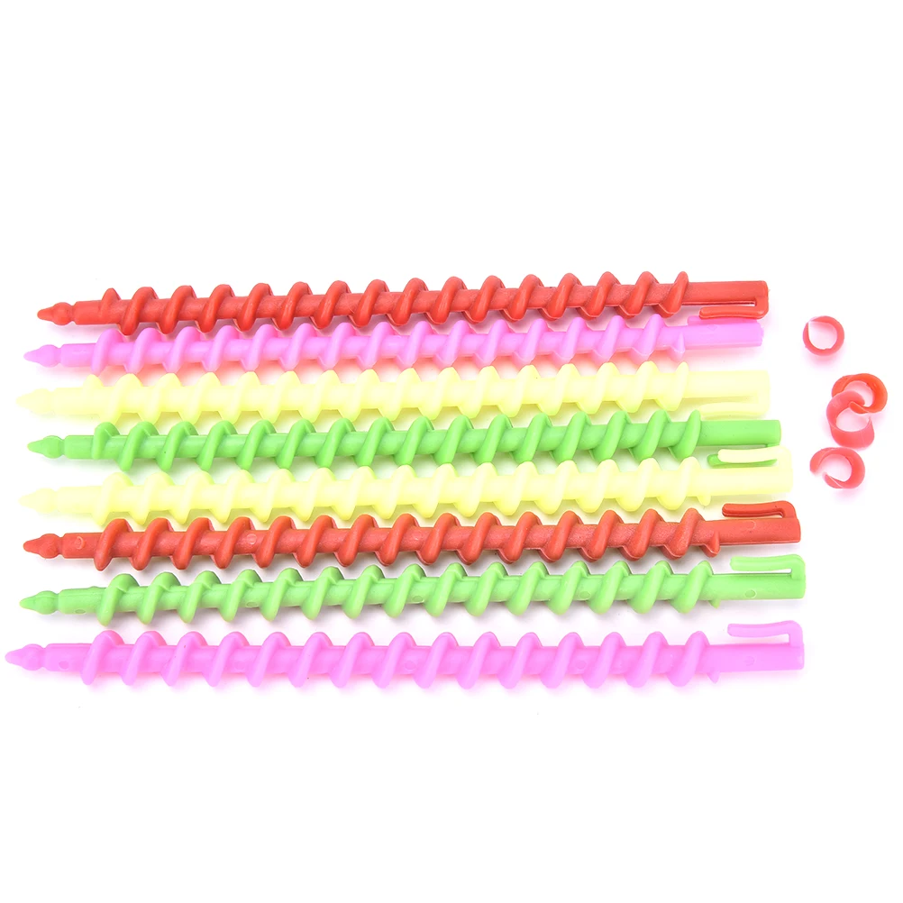 26 шт. пластиковые бигуди для укладки волос спиральные завивки стержни салона