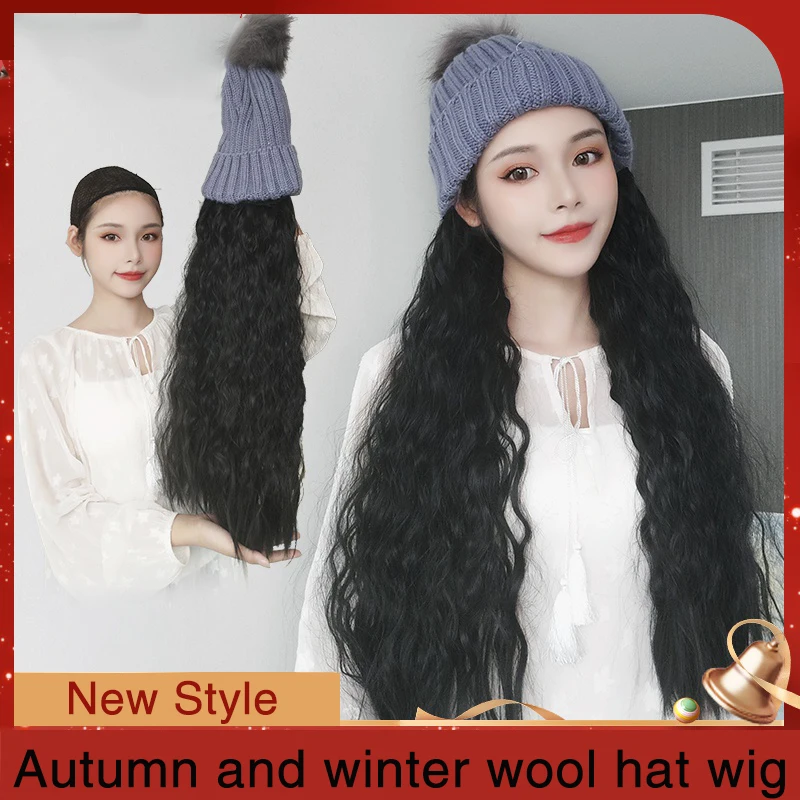 MUMUPI мода новый длинный кудрявый/прямой парик с эластичным вязать шляпы парики