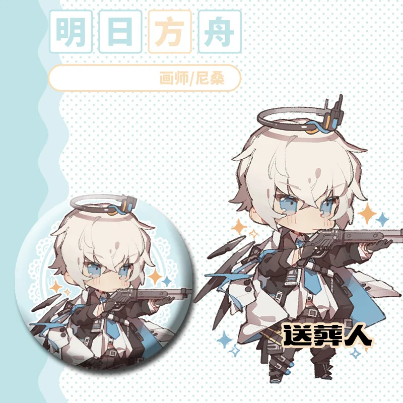 

Arknights HOT Game Anime Acrylic Stand Figure Model Pendant Metal Badge Poca Amiya Sliverash Exusiai Executor Collection Gifts