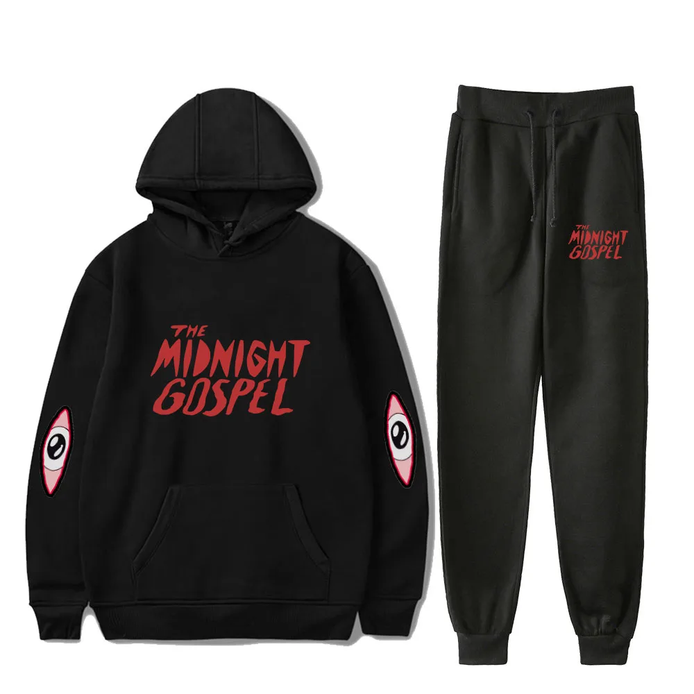 

The Midnight Gospel Cartoon Cute Logo Harajuku Printed Jogger Sweatshirt Sets Sports Hoodies Sweatshirts+pants Sets Piece Full