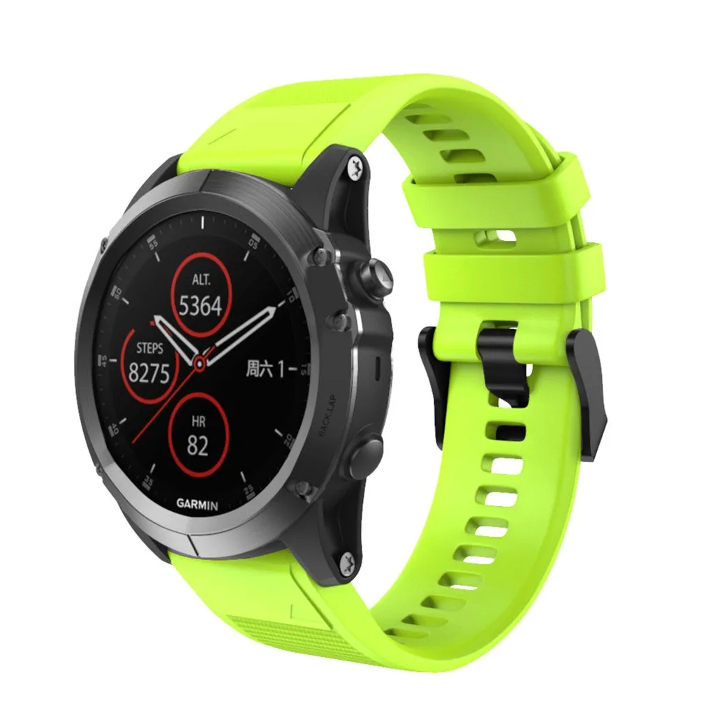 

Quick Release Replacement Silicone Easy Fit Wirstband For Garmin Fenix 5X Plus Fashion Wristband Smart Watch Accessories