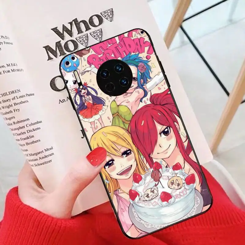 Чехол для телефона с аниме мангой и сказочным хвостом Huawei Mate 20 10 lite pro X Honor paly Y 6 5 7 9
