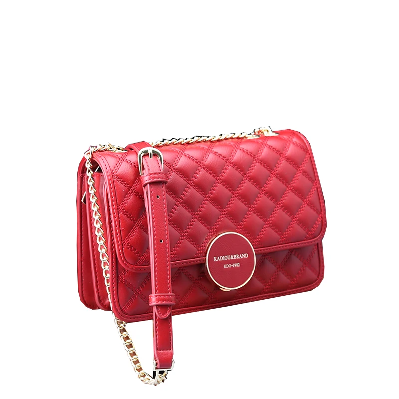 

Classic Lattice Pattern Flap Bag for Women 2021 New Fashion One Shoulder Messenger Chain Bags Ladies Party Purse Famous Designer