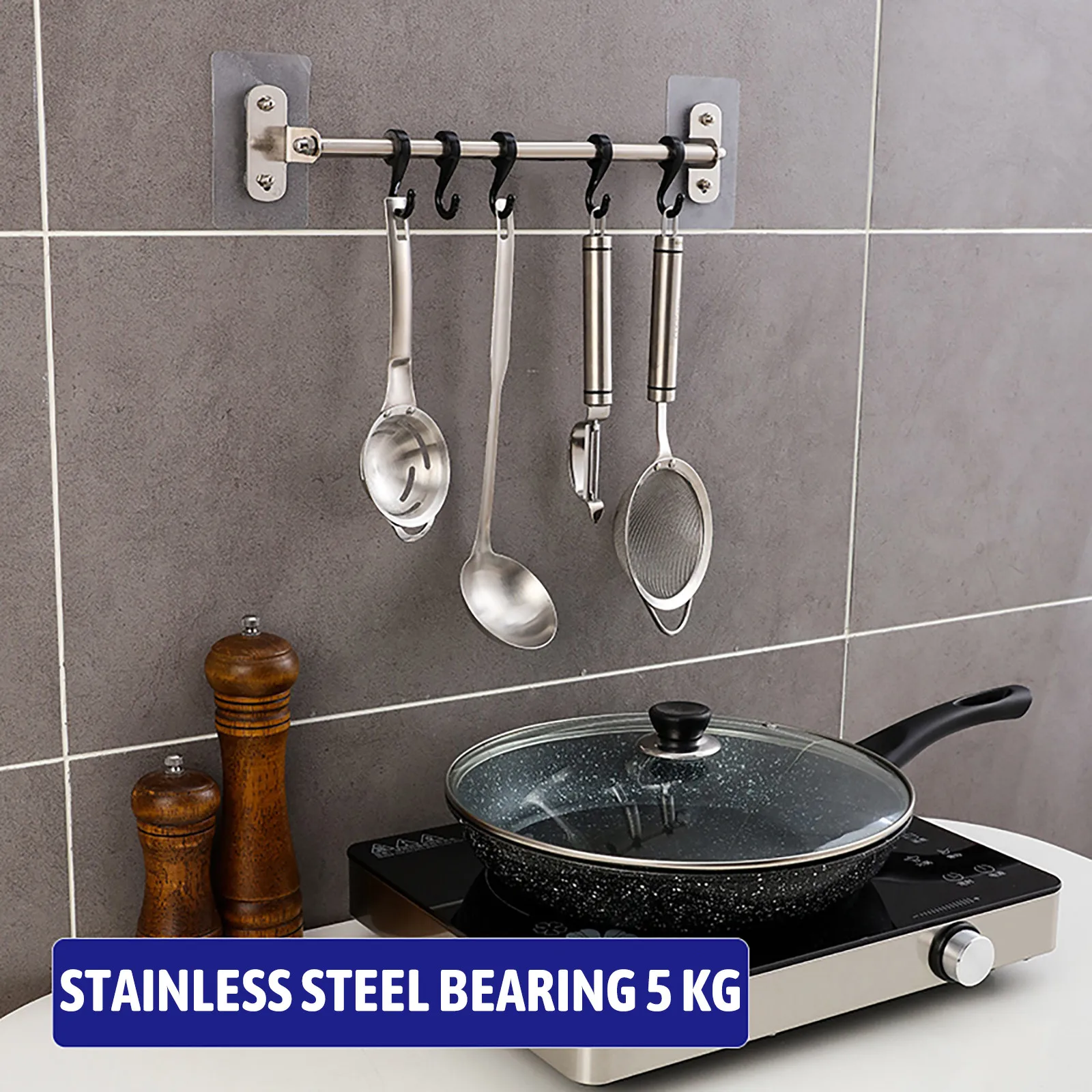 

Nail-free Fixing Style 304 Stainless Steel Hook Bathroom Towel Hook Strong Seamless Kitchen Hooks Metal Storage Rack Organizer