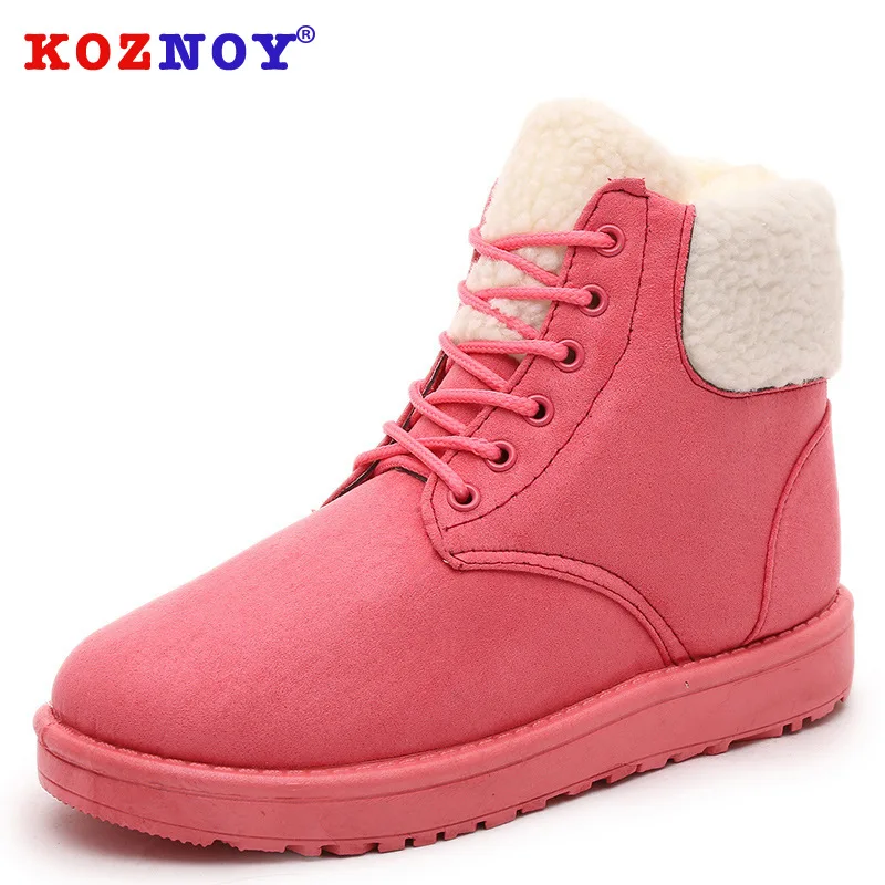 Koznoy/зимние ботинки сезон осень зима обувь на плоской подошве Прямая поставка