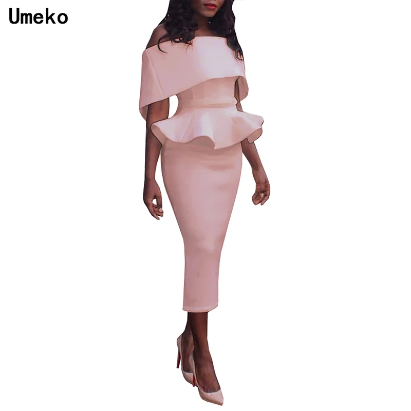 

2020 Fashion Autumn Women's Solid Dresses Vintage Sexy Straight Dress Short Sleeve Plain Mermaid Skirt Long Dress Party Dresses
